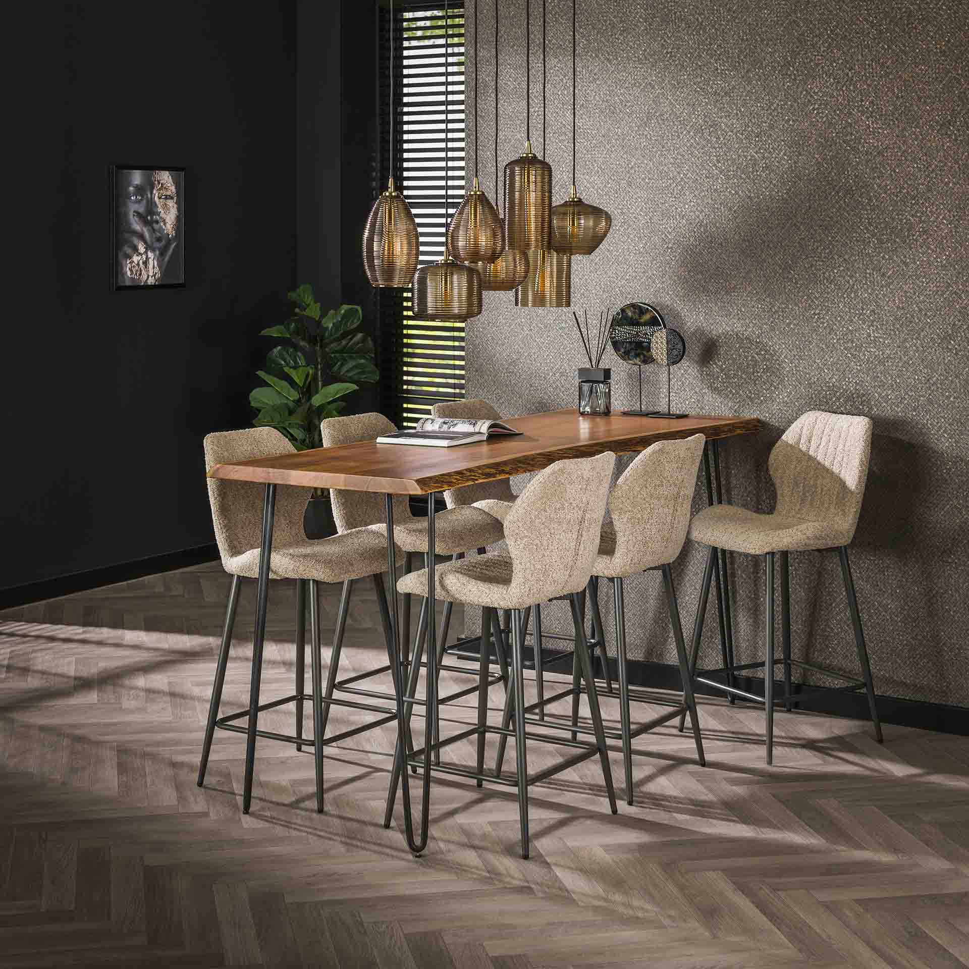 Stuhl – Lumina Home – Boucle sandfarbe