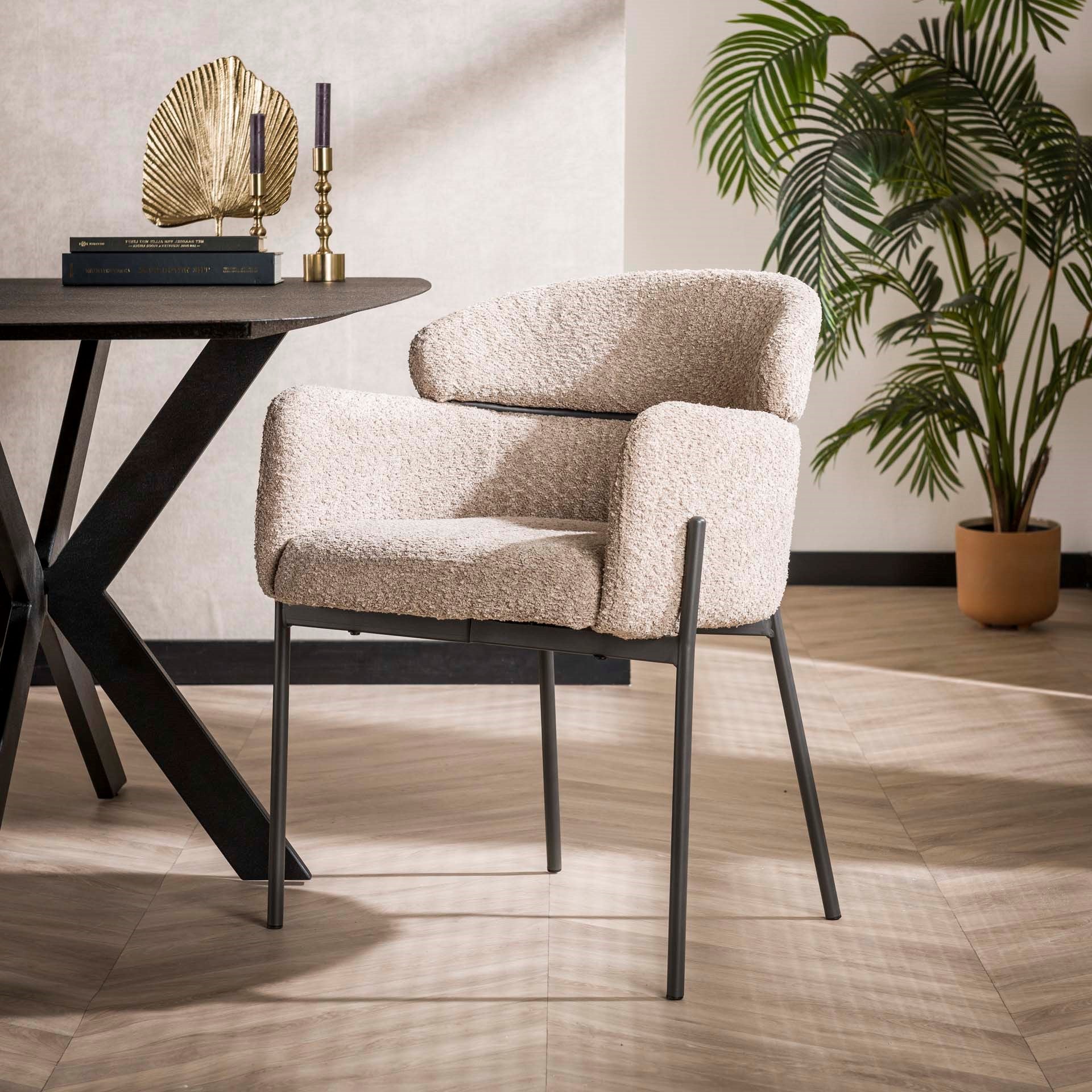 Stuhl – Nexa Home – Boucle sandfarbe