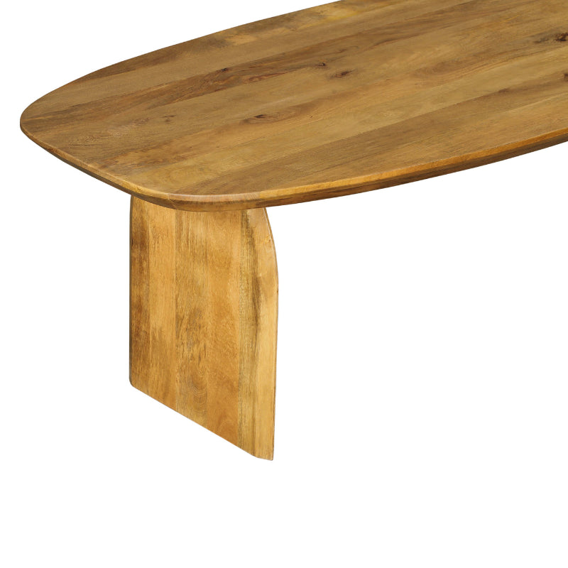 Esstisch TeyTey – Massivholztisch Mangoholz 200×100×76 cm mit 6 cm starker Tischplatte, naturfarben & robust