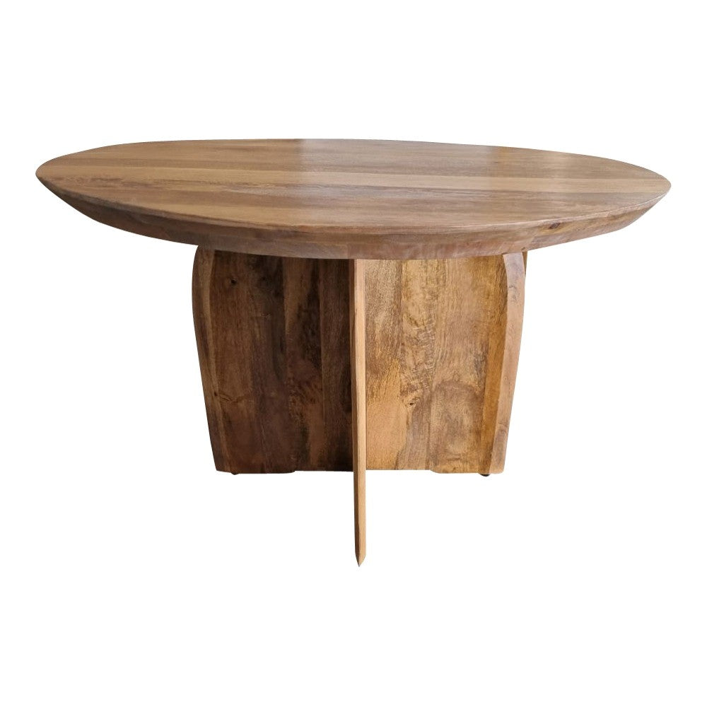 Esstisch TeTey - massives Mangoholz, Runder Holztisch Ø130 cm