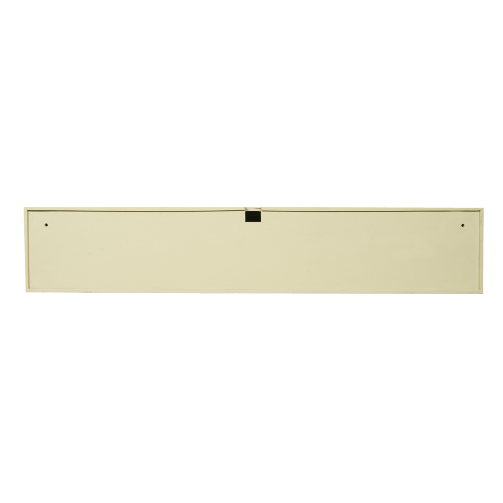 Schwebendes TV-Board Mandy Sand – Lowboard aus Mangoholz 160×30×35 cm mit Lamellen-Front & Push-to-Open-System