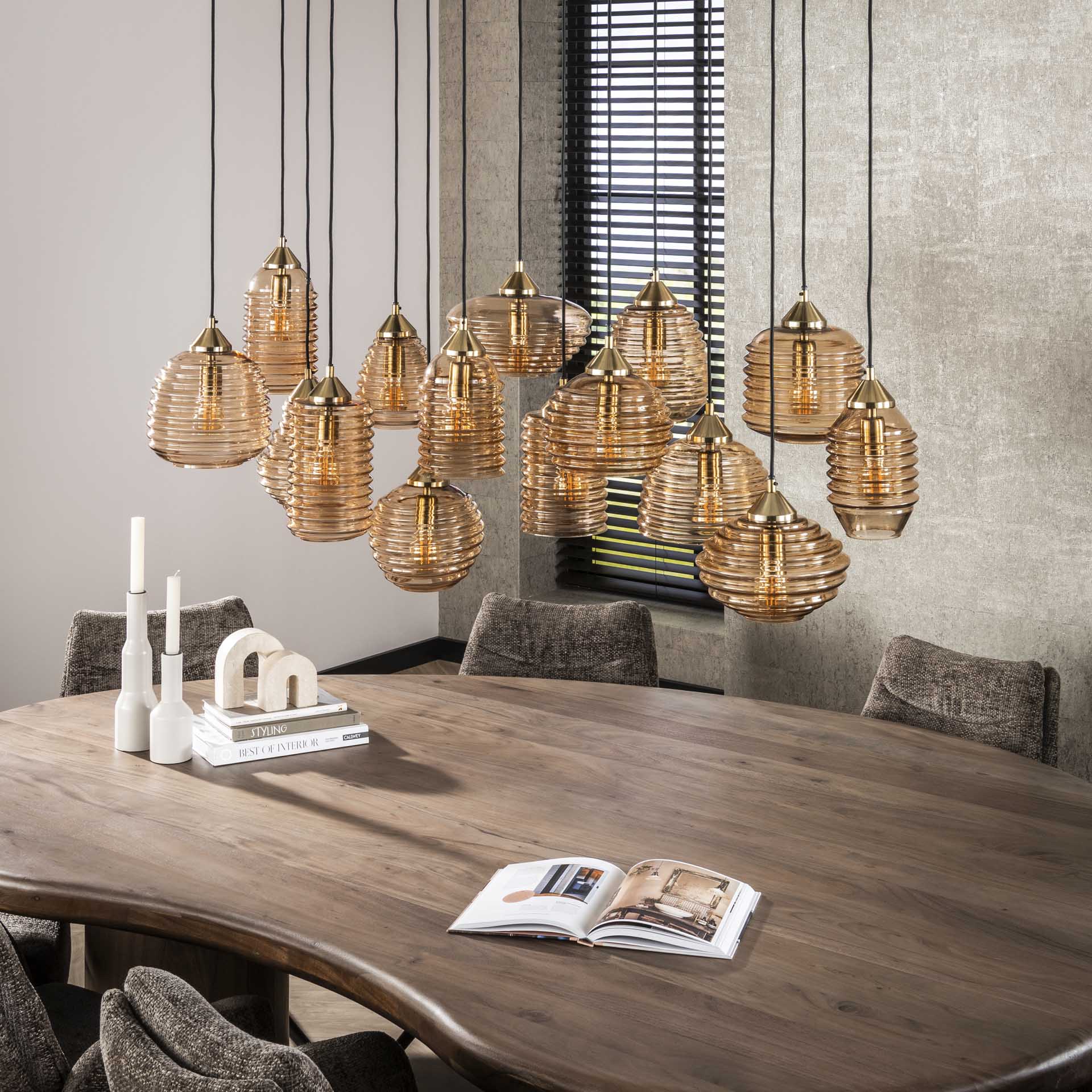 Hängeleuchte – Vivo Hue – Glas – Amber color glas