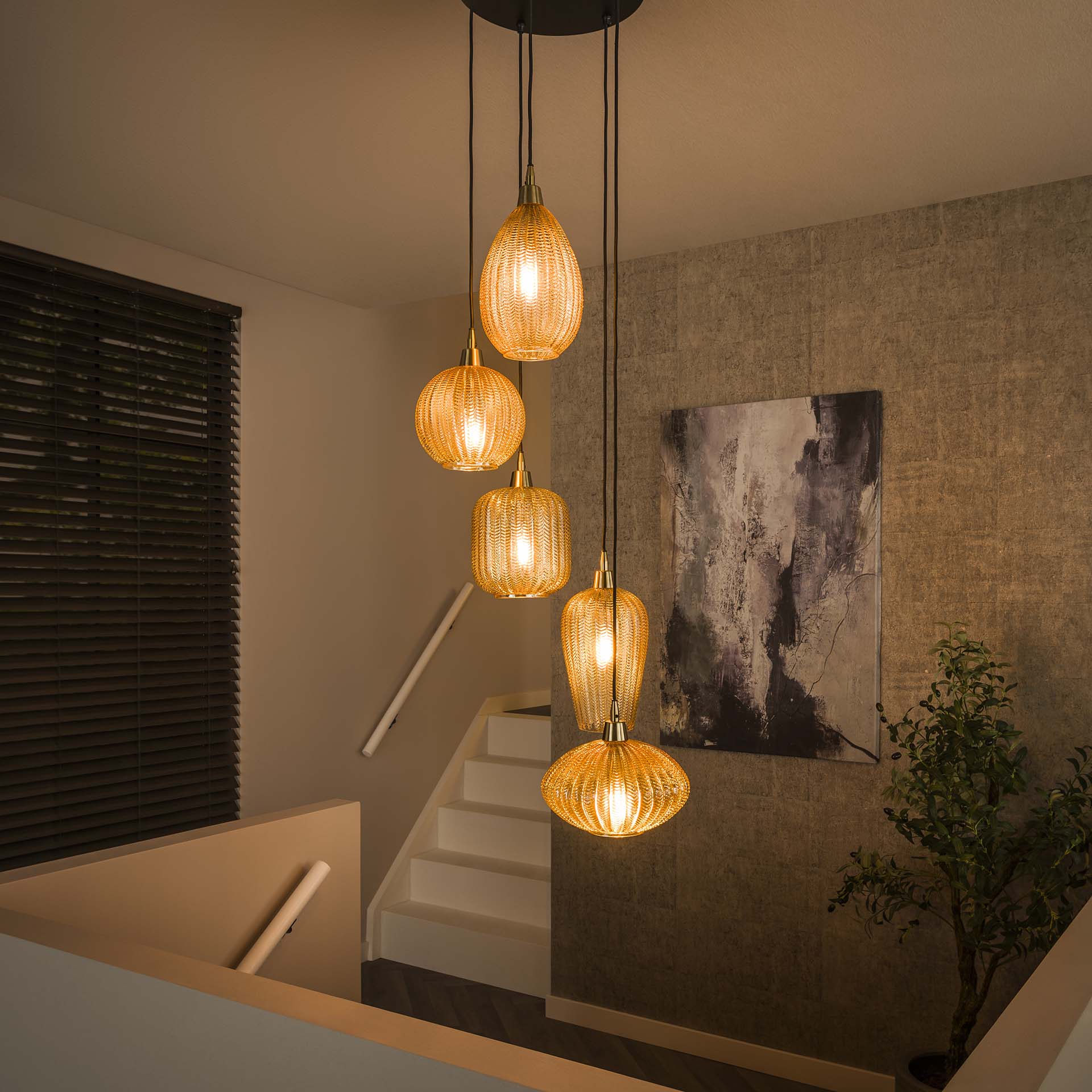 Hängeleuchte – Aurora Pure – Glas – Amber color glas