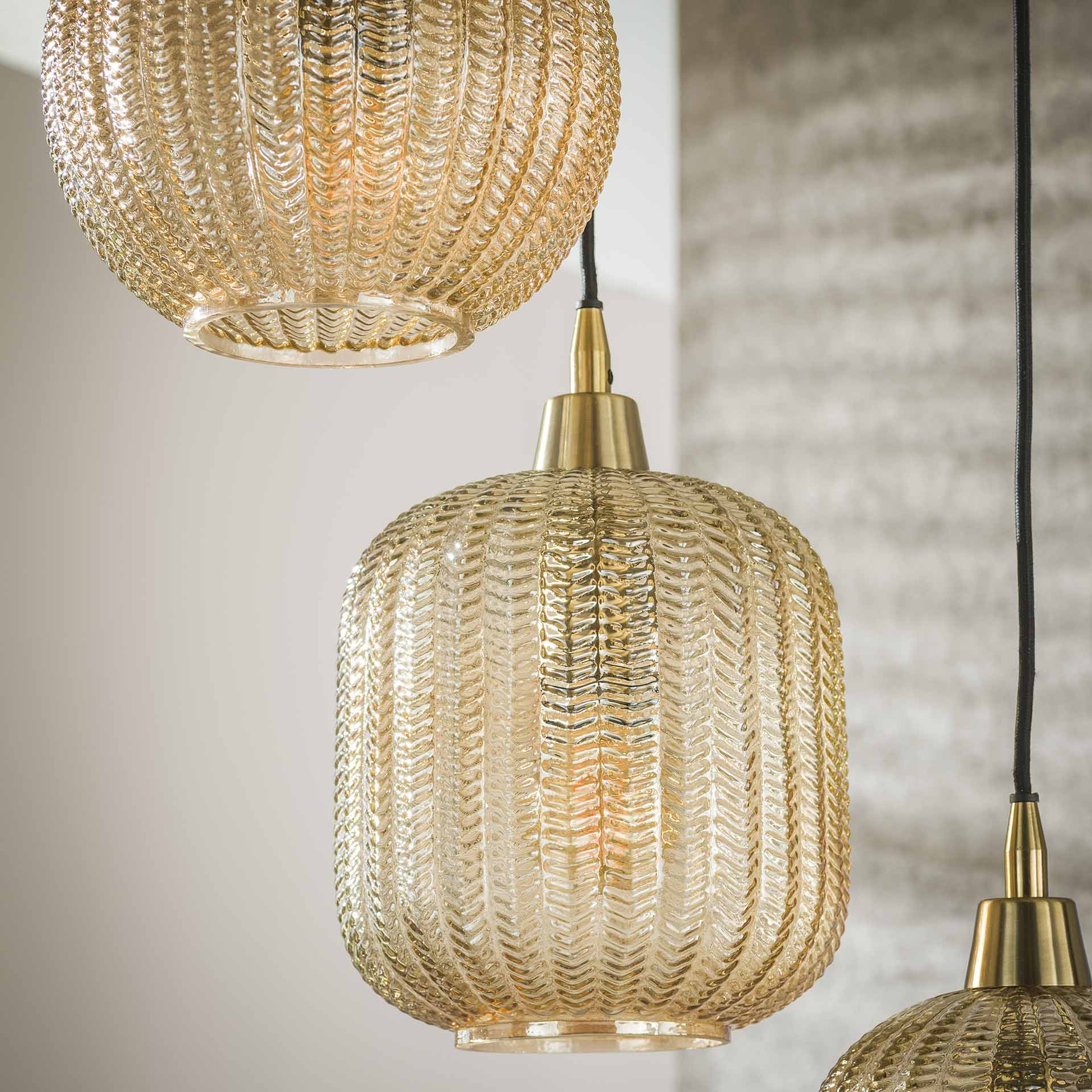 Hängeleuchte – Aurora Pure – Glas – Amber color glas