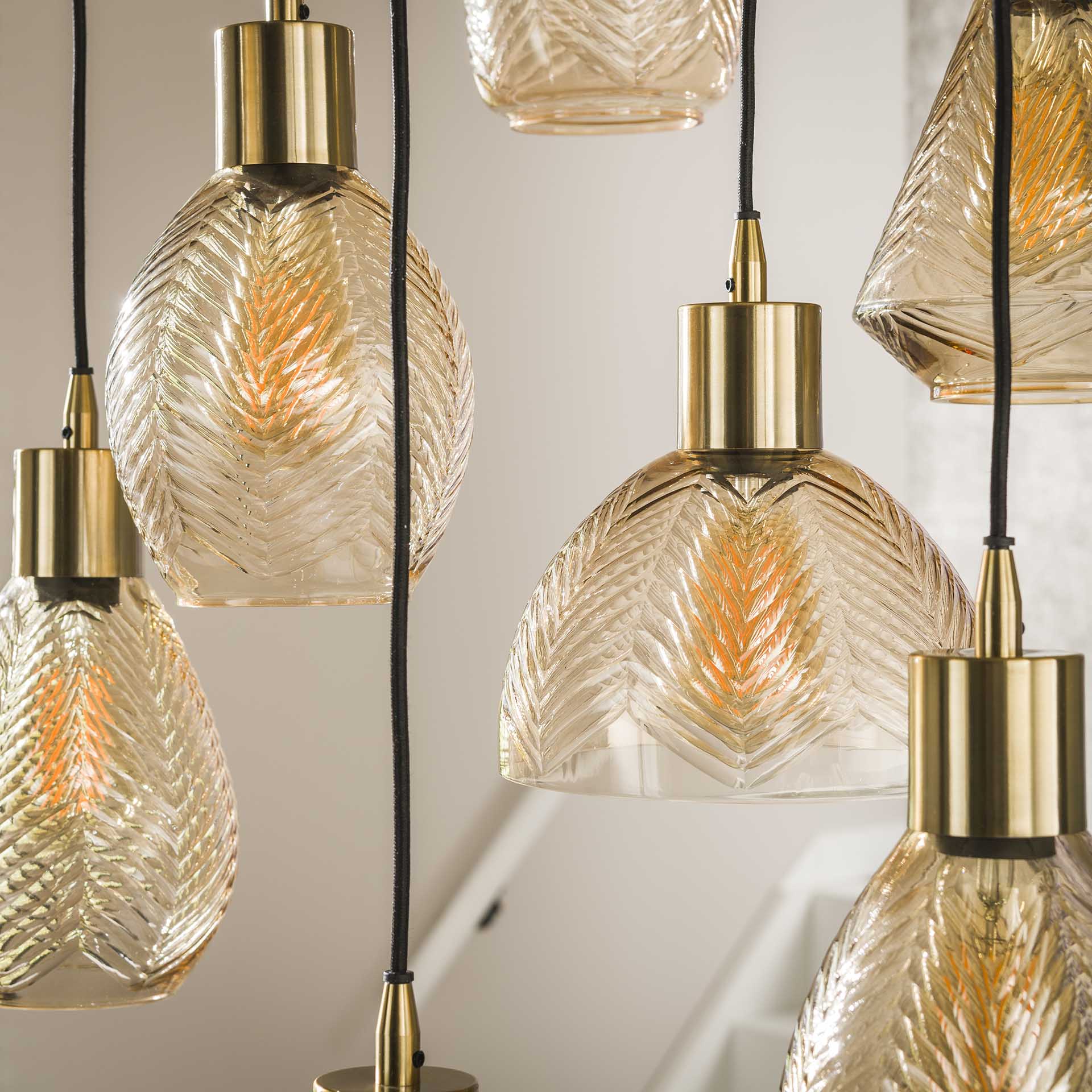 Hängeleuchte – Mira Select – Glas – Amber color glas