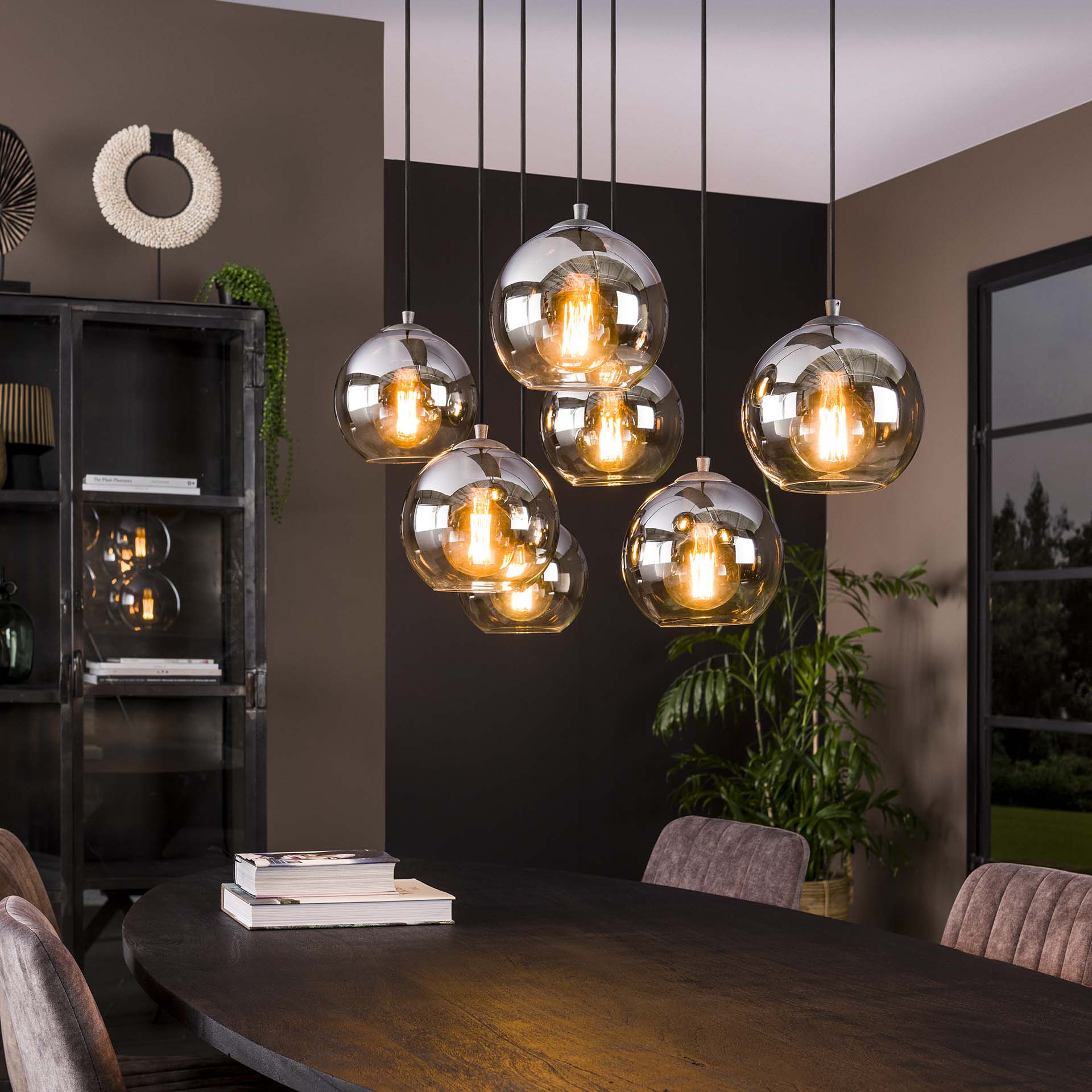 Hängeleuchte – Canto Modern – Alt Silber Finish