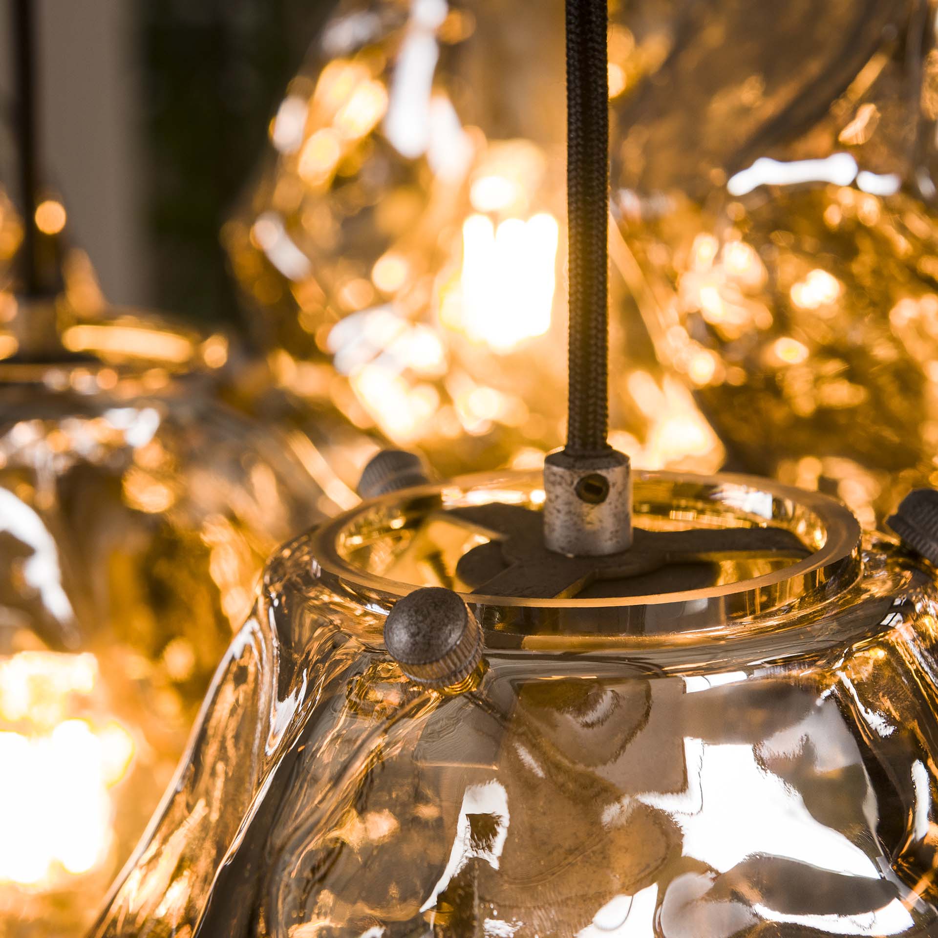 Hängeleuchte – Mira Living – Glas – Chromed glas