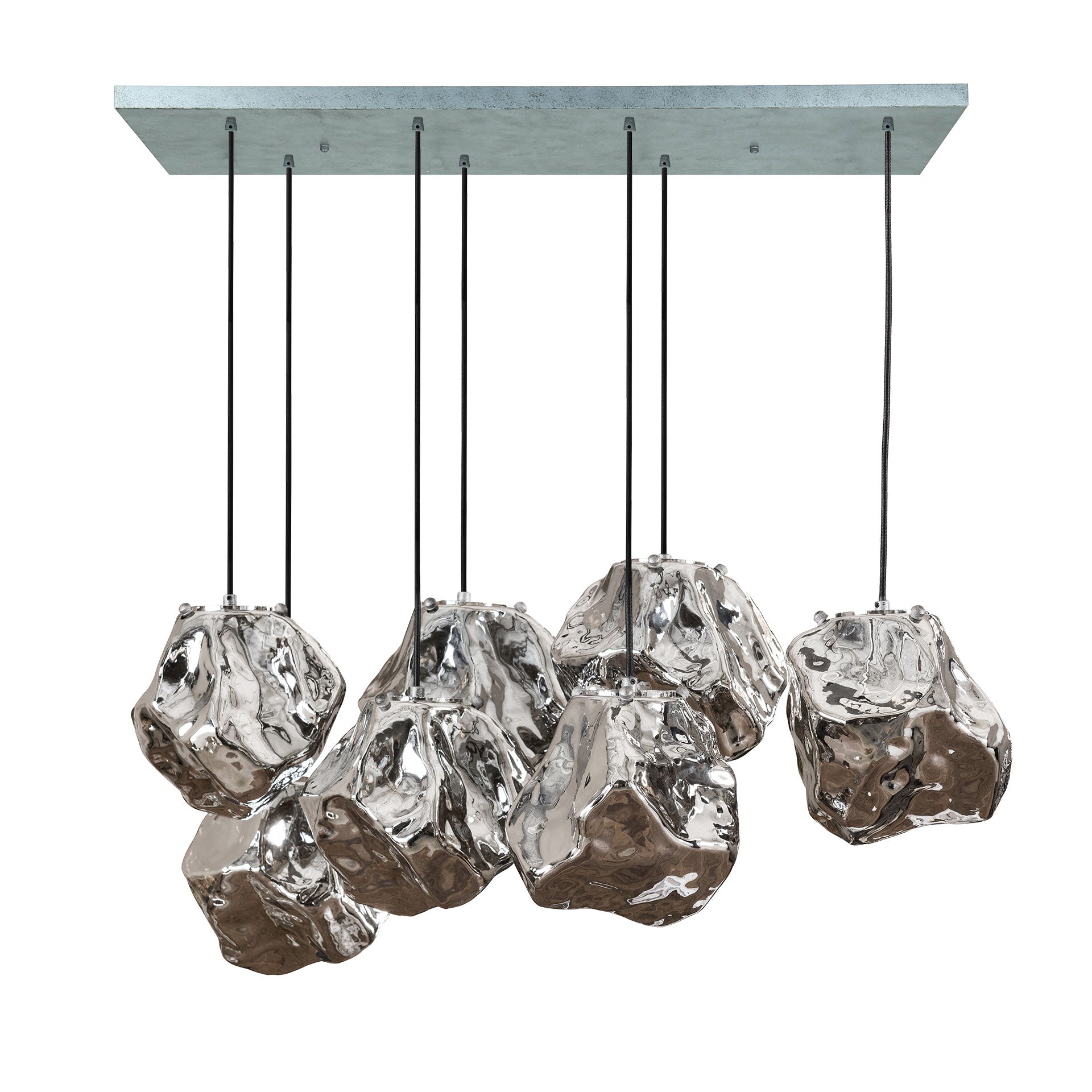 Hängeleuchte – Mira Living – Glas – Chromed glas