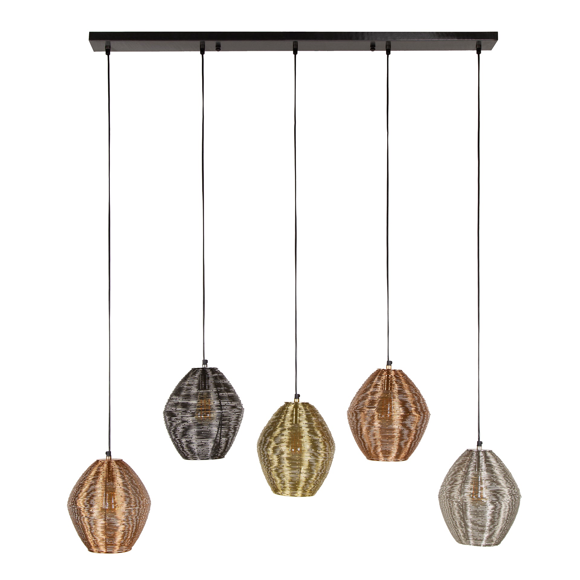 Hängeleuchte – Calda Hue – Matt nickel multi color