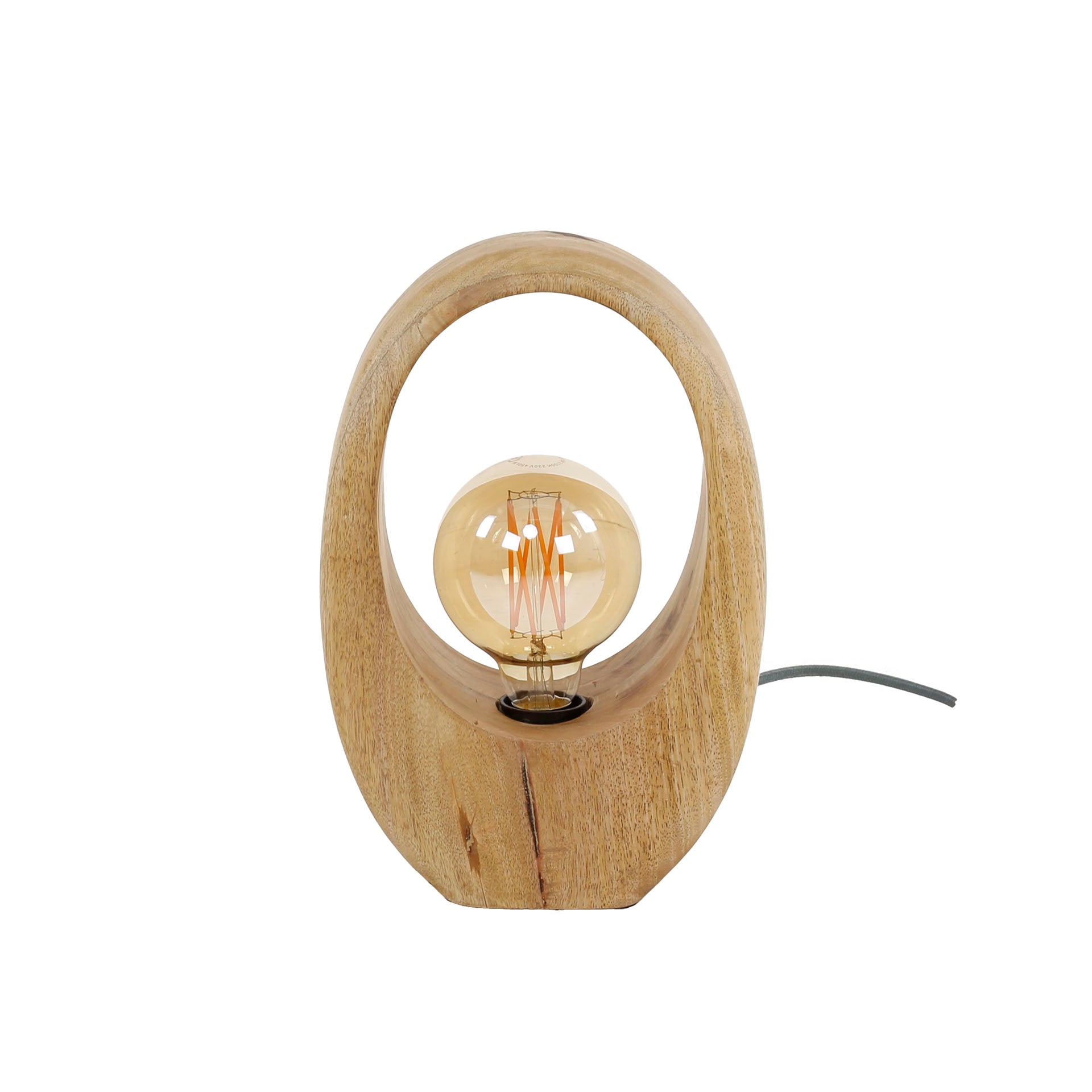 Tischleuchte – Linea Origin – Massivholz Mango natur