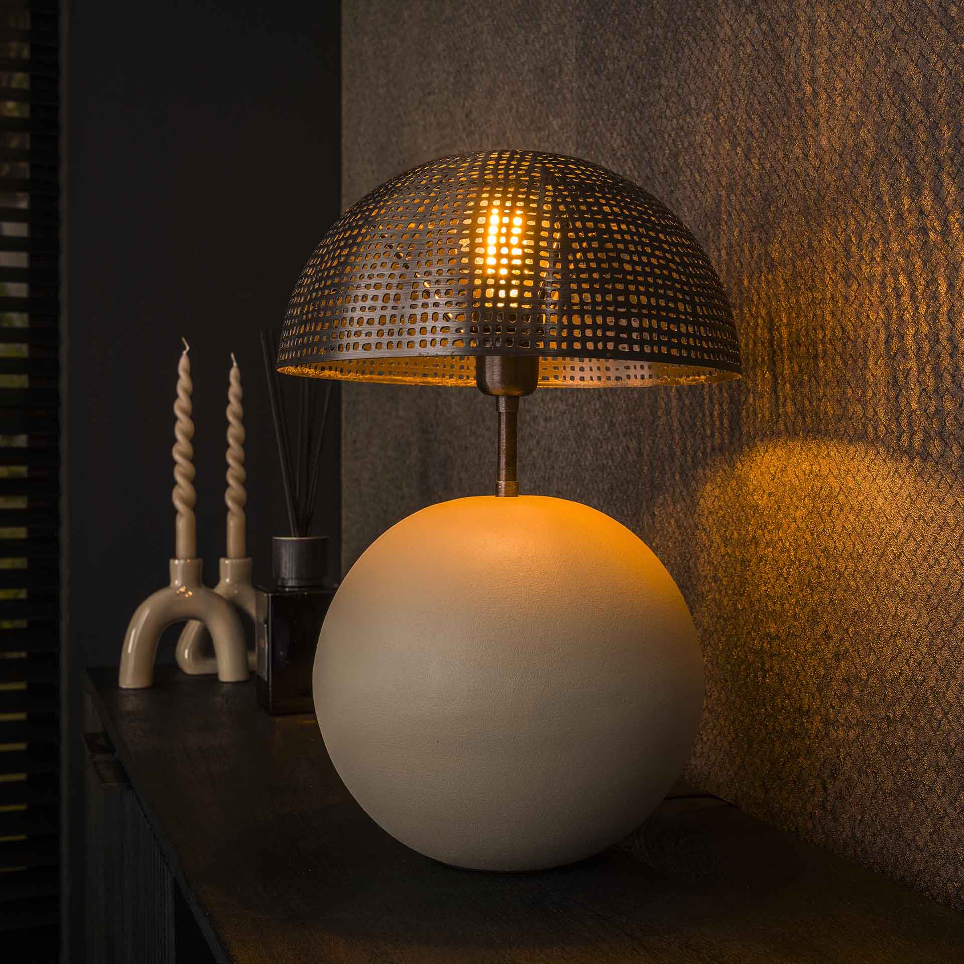 Tischleuchte – Vesta Modern – Matt beige