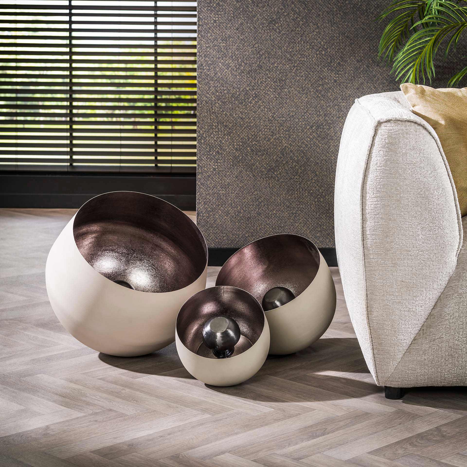 Tischleuchte – Calda Studio – Matt beige