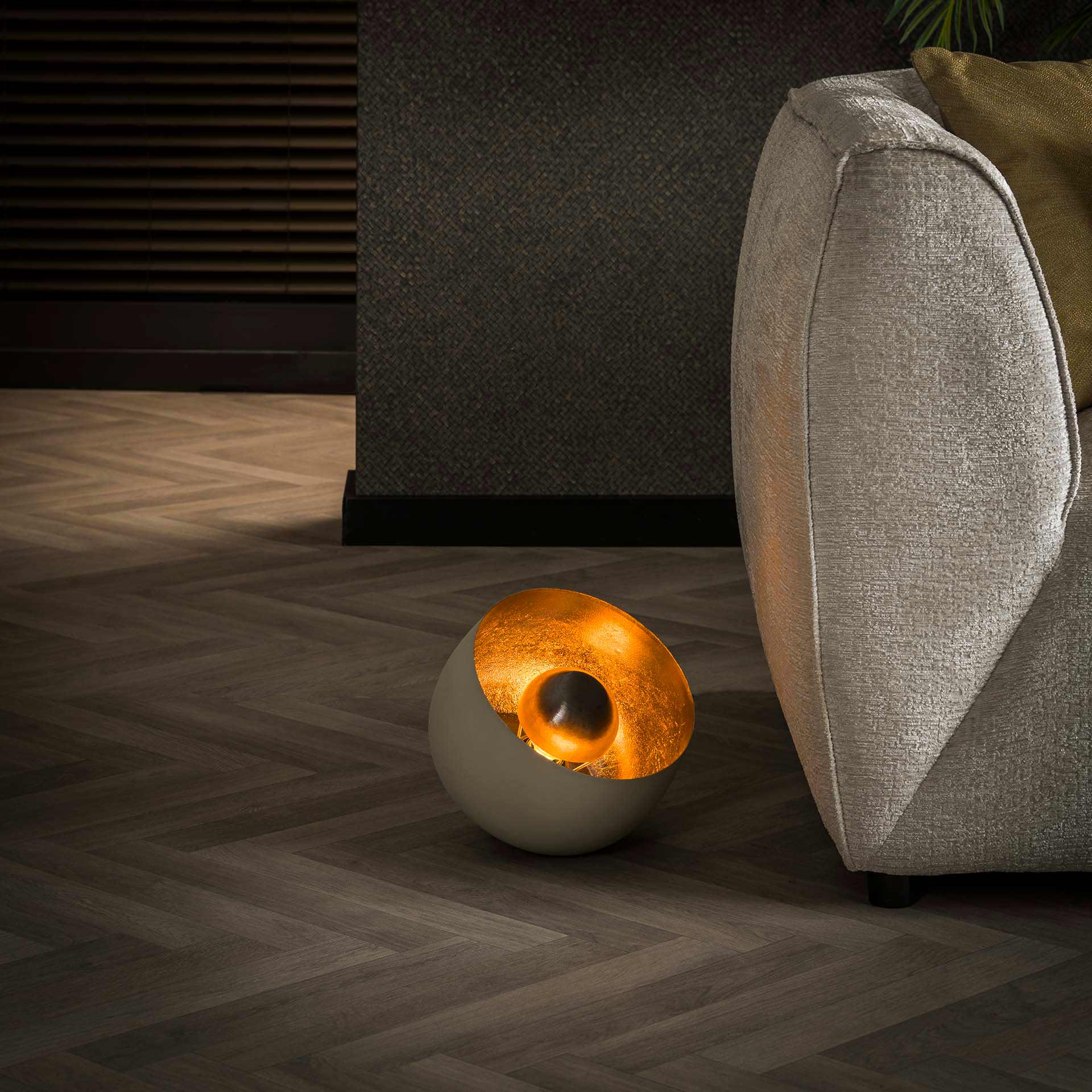 Tischleuchte – Calda Studio – Matt beige