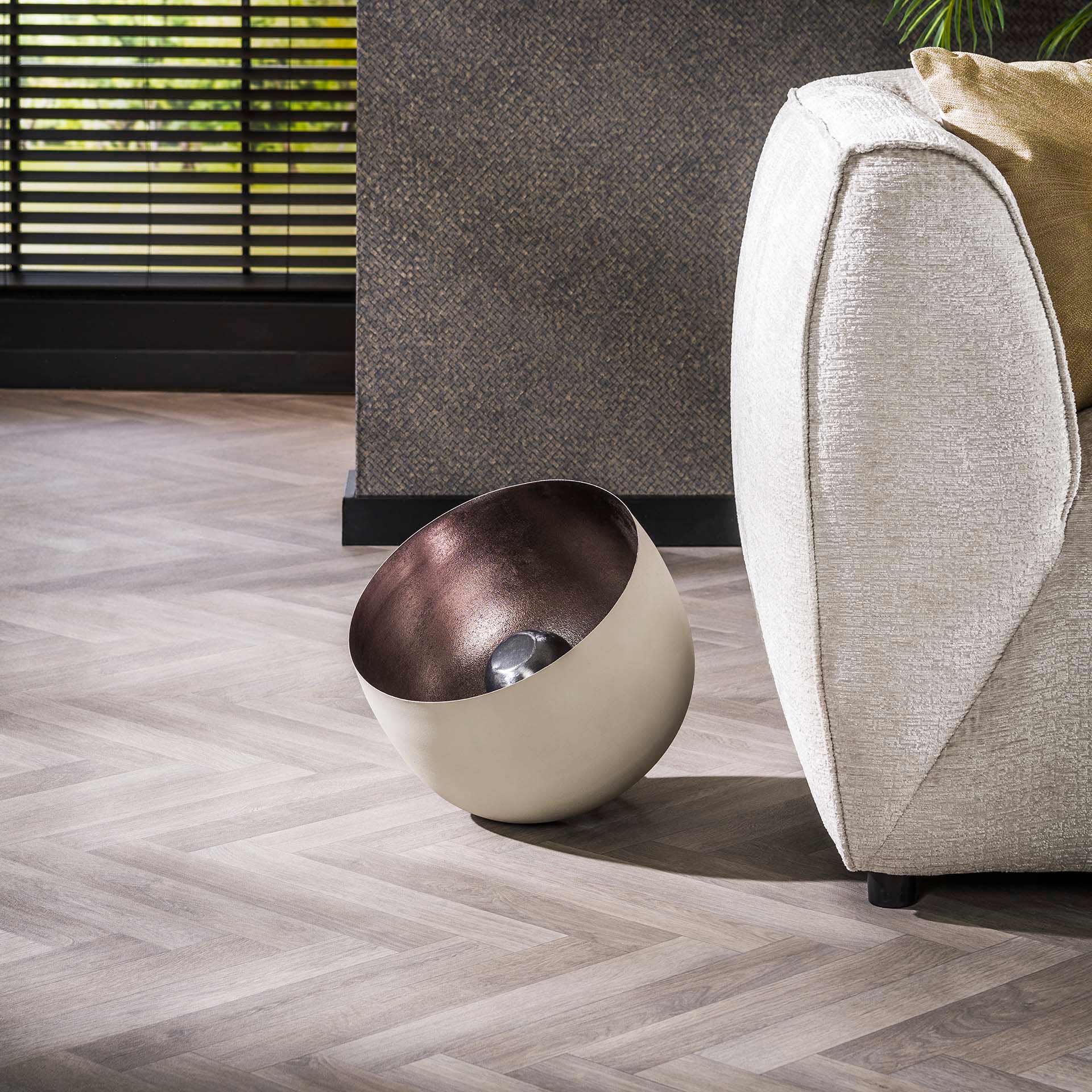 Tischleuchte – Natura Halo – Matt beige