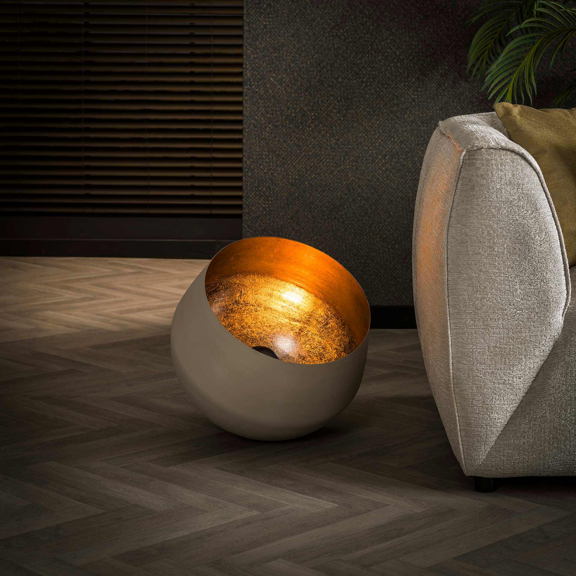 Tischleuchte – Lumina Halo – Matt beige