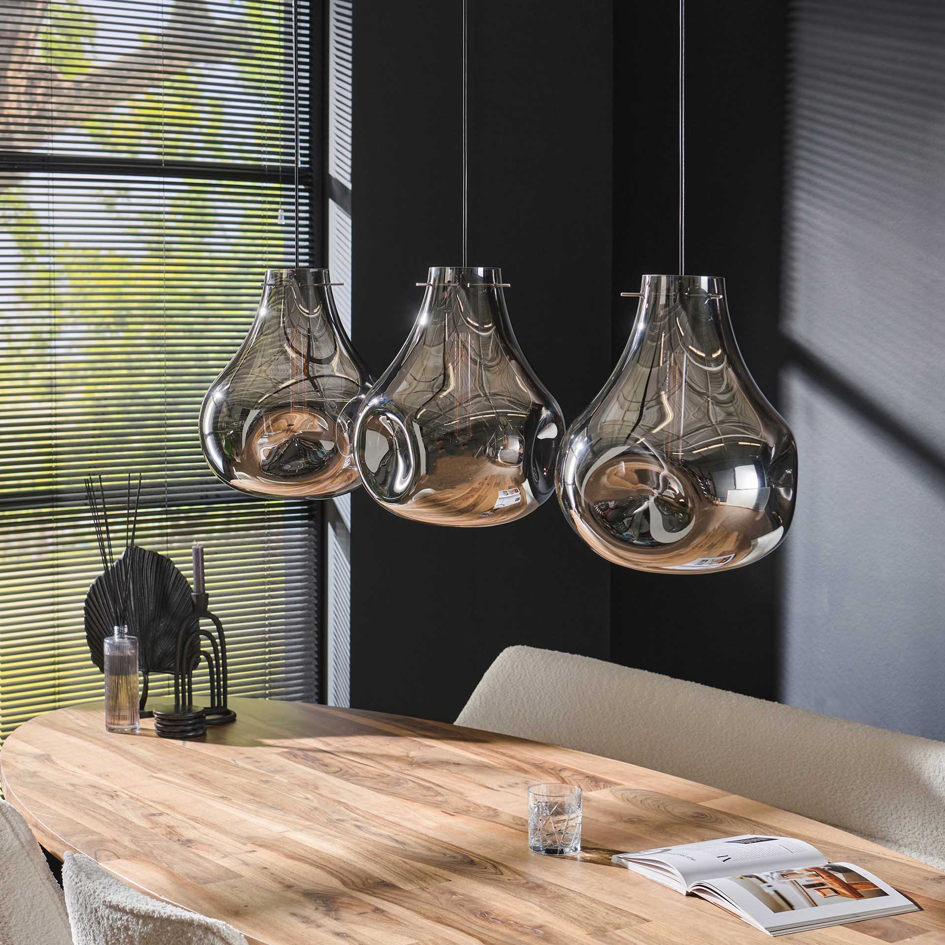 Hängeleuchte – Olivo Modern – Glas – Artic schwarz