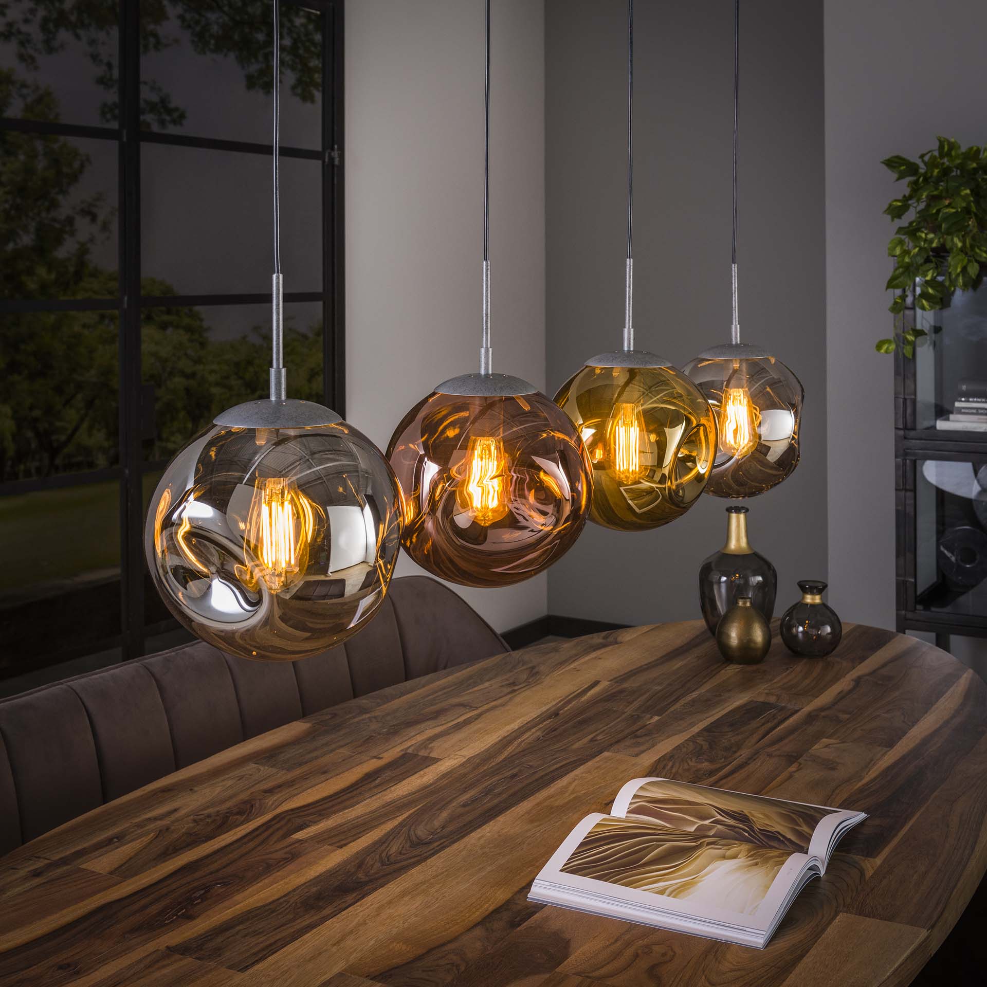 Hängeleuchte – Aureo Hue – Alt Silber Finish