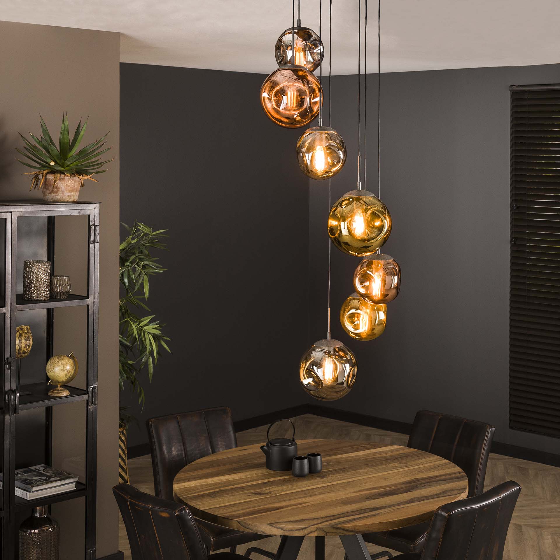 Hängeleuchte – Linea Origin – Alt Silber Finish