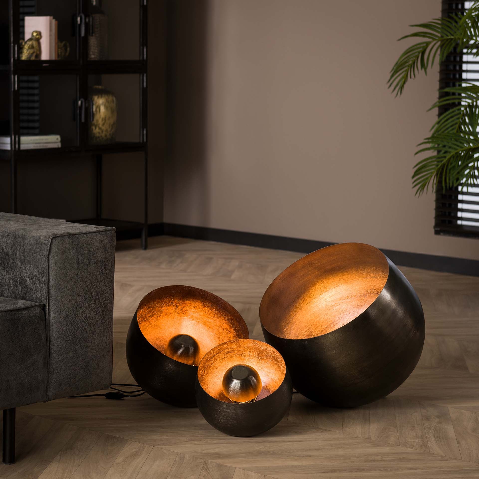 Tischleuchte – Scalea Design – Schwarz Nickel