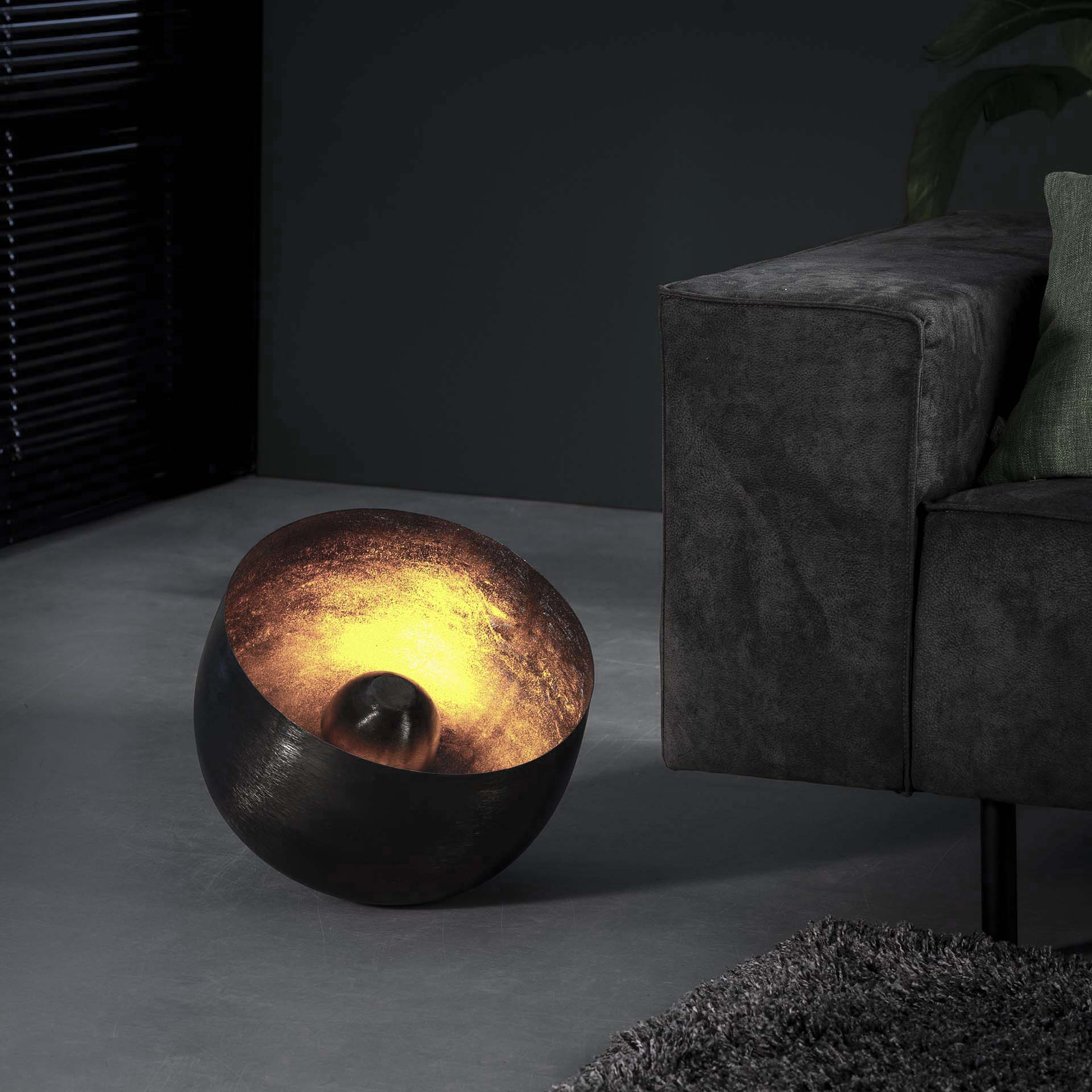 Tischleuchte – Scalea Design – Schwarz Nickel