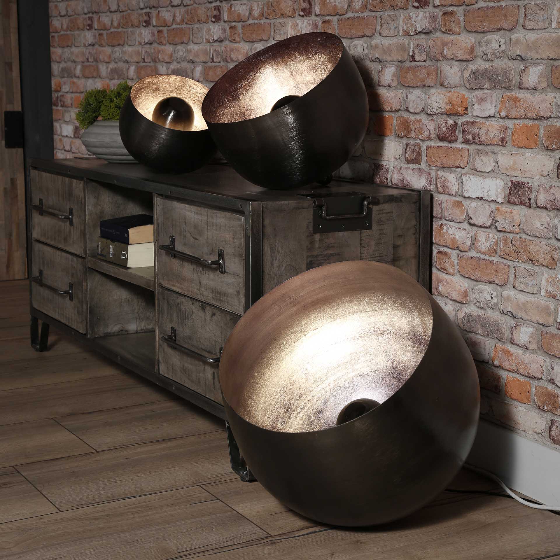 Tischleuchte – Fiora Edge – Schwarz Nickel
