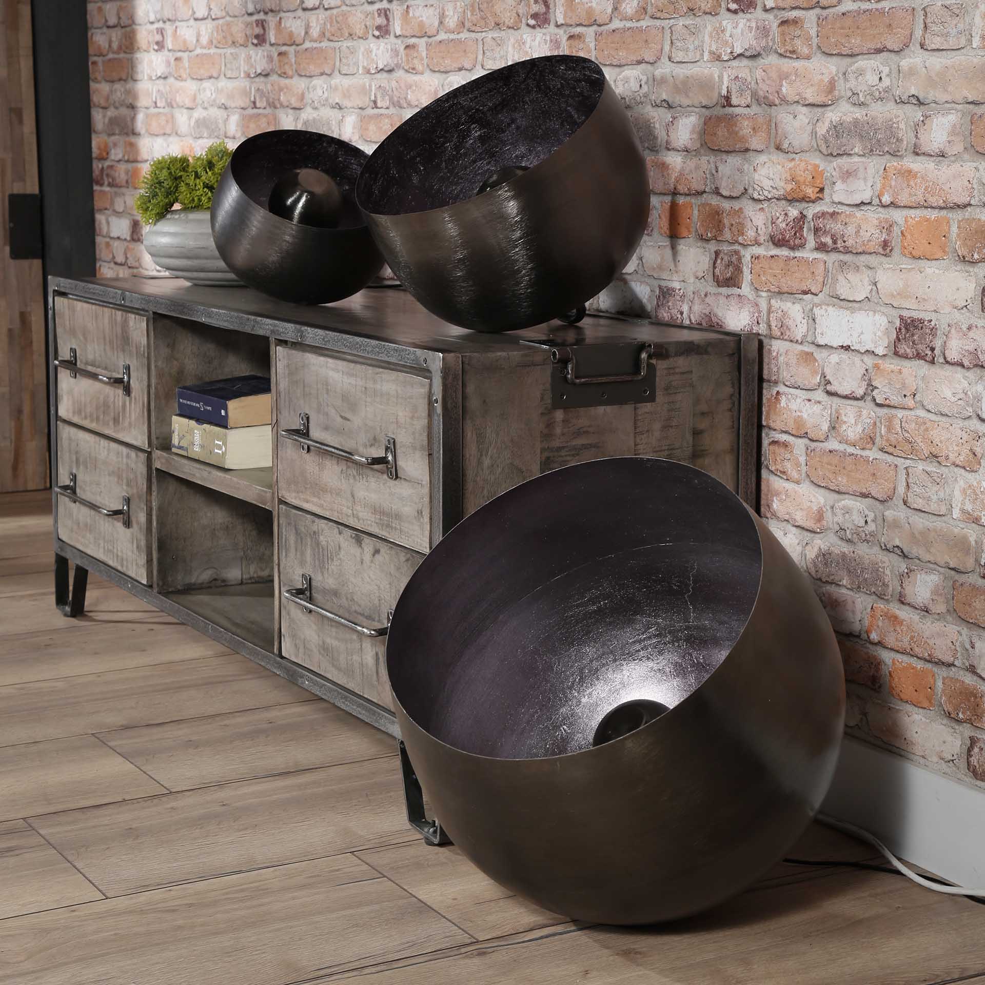 Tischleuchte – Fiora Edge – Schwarz Nickel