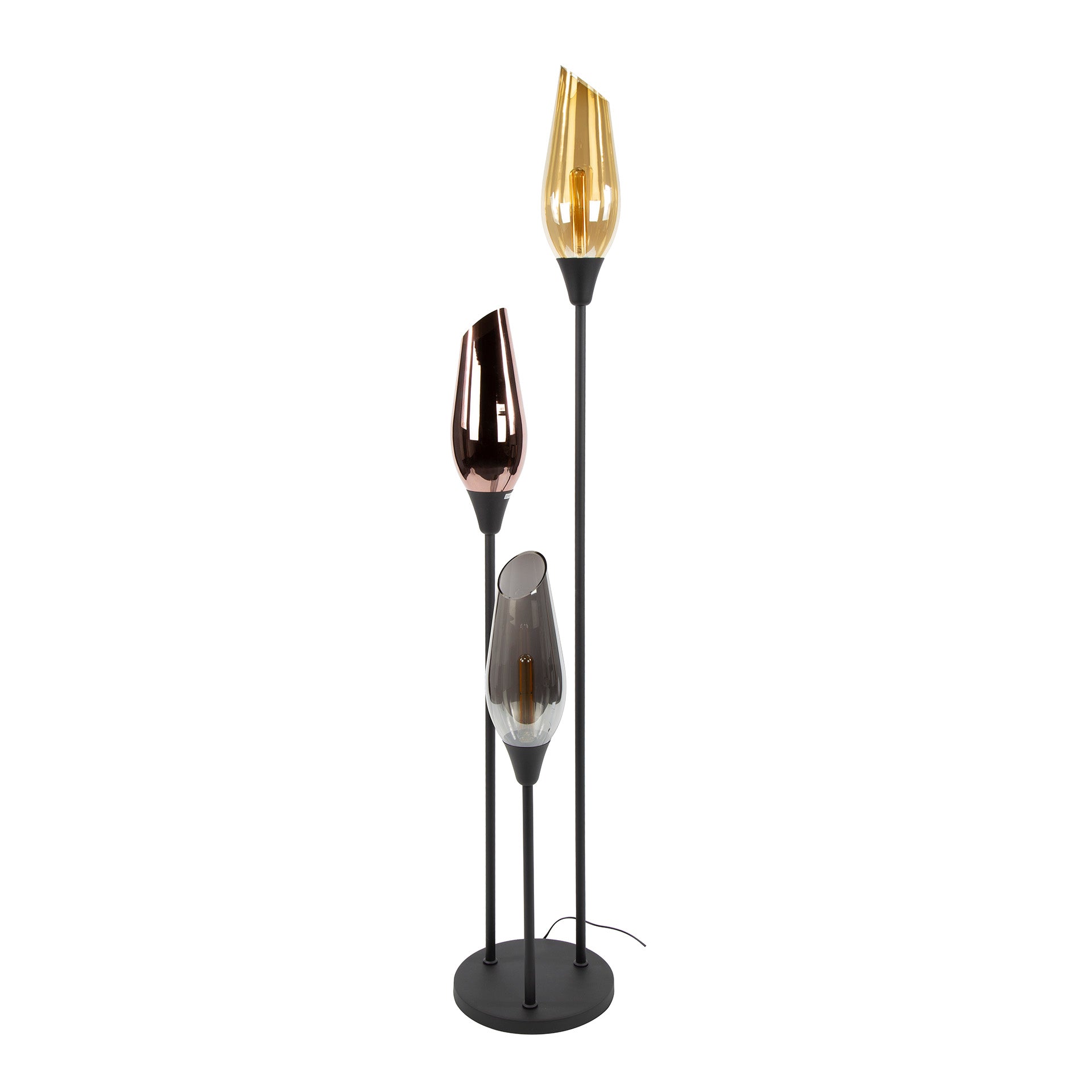 Stehleuchte – Modena Aura – Glas – Schwarz