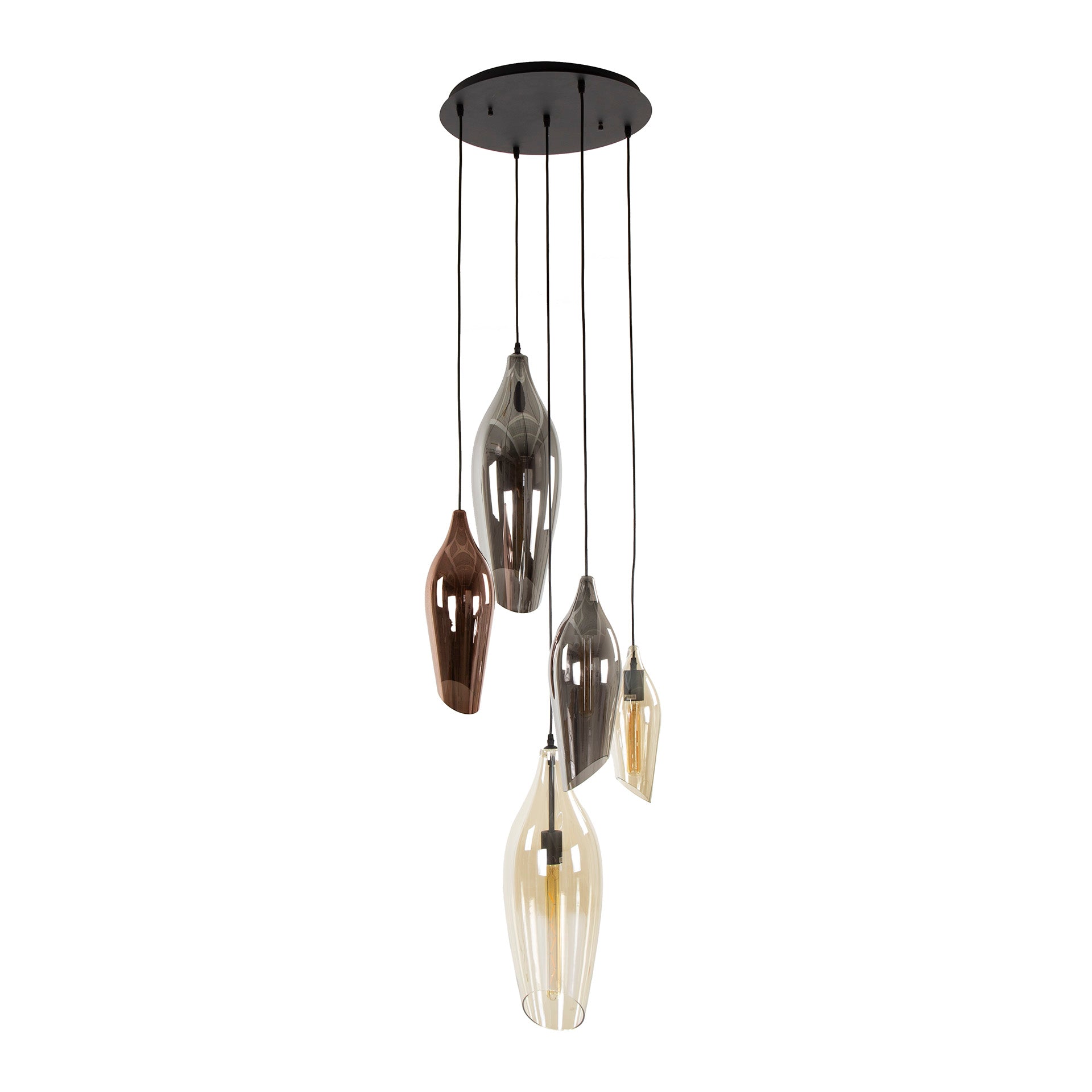 Hängeleuchte – Velora Pure – Glas – Schwarz