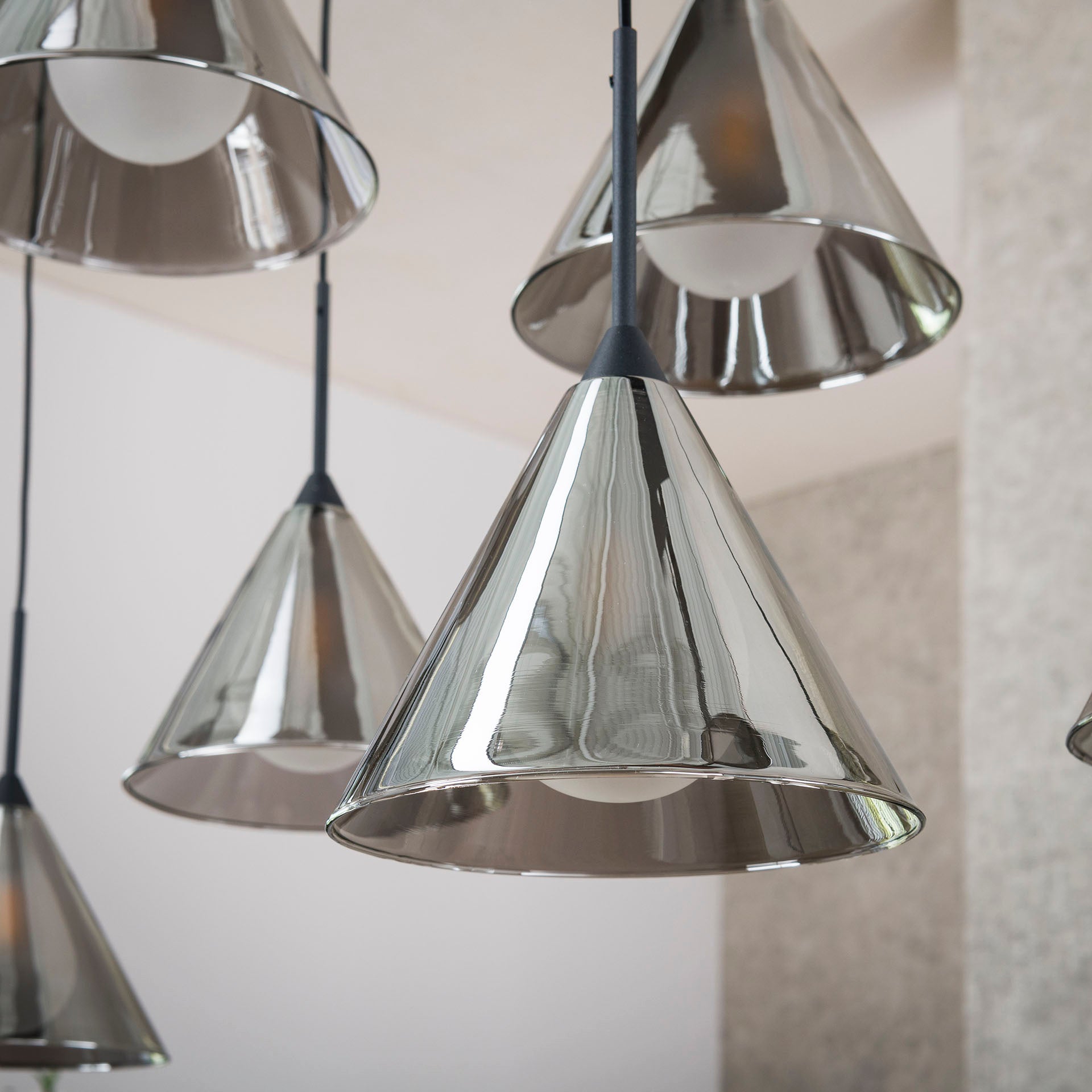 Hängeleuchte – Aria Classic – Glas – Smoke grey glass