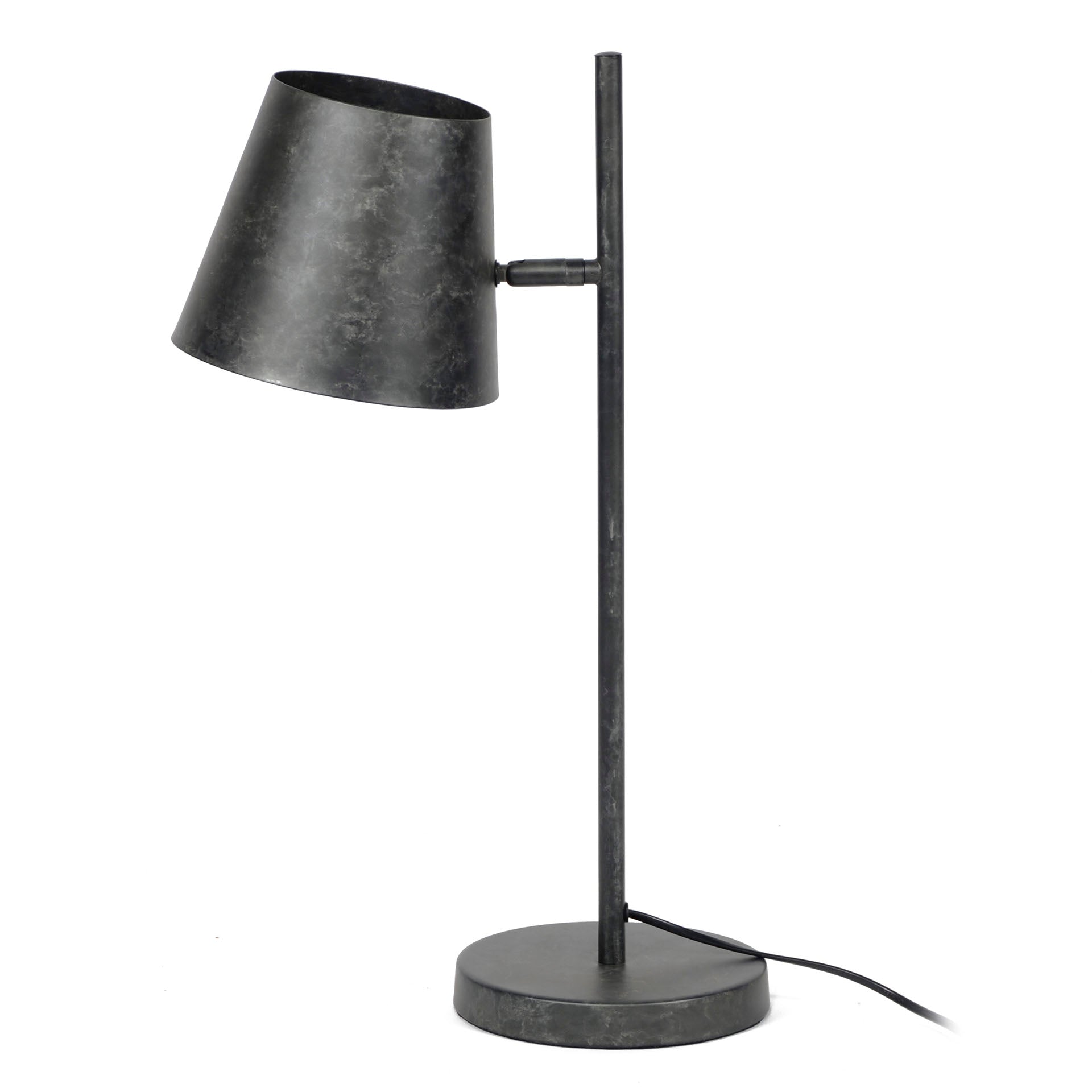 Tischleuchte Schermo 1-flammig 36×18×55 cm – verstellbarer Metallschirm