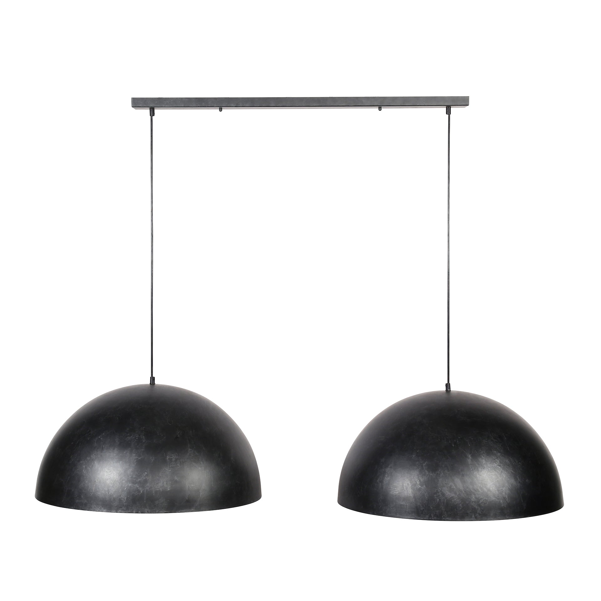 Hängelampe Cupola 2-flammig Ø60×30×150 cm – moderne Metall-Leuchte in Charcoal, höhenverstellbar