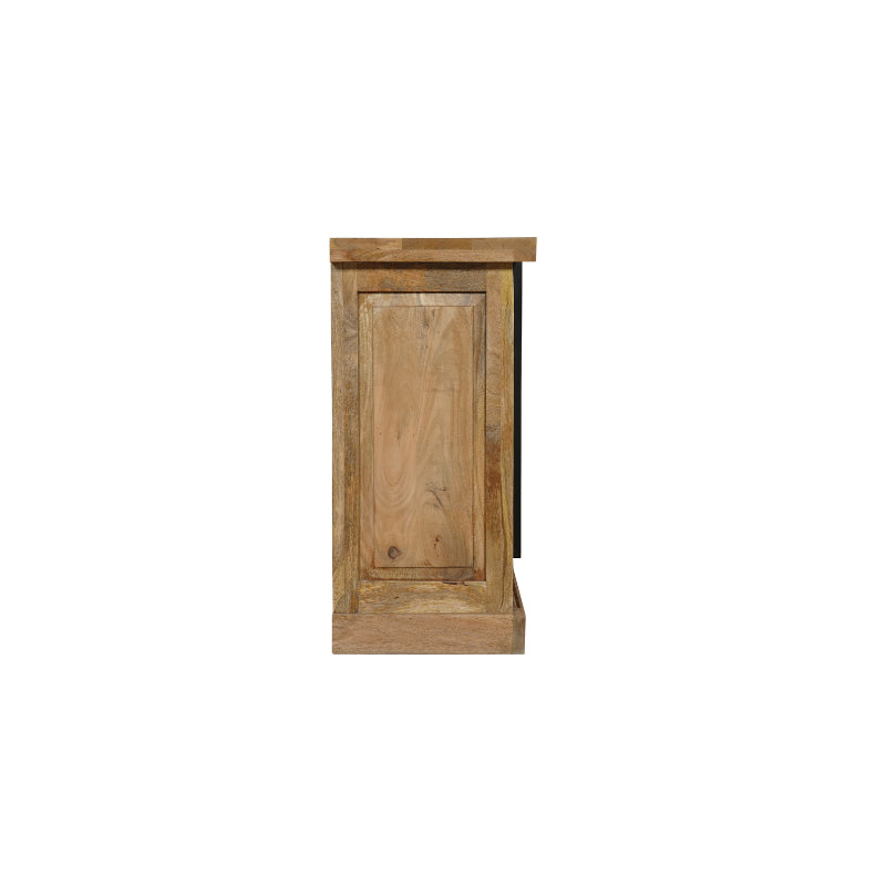 Sideboard Nizza 100x45x90 cm – Mangoholz Kommode mit Schubladen & Tür im modernen Design