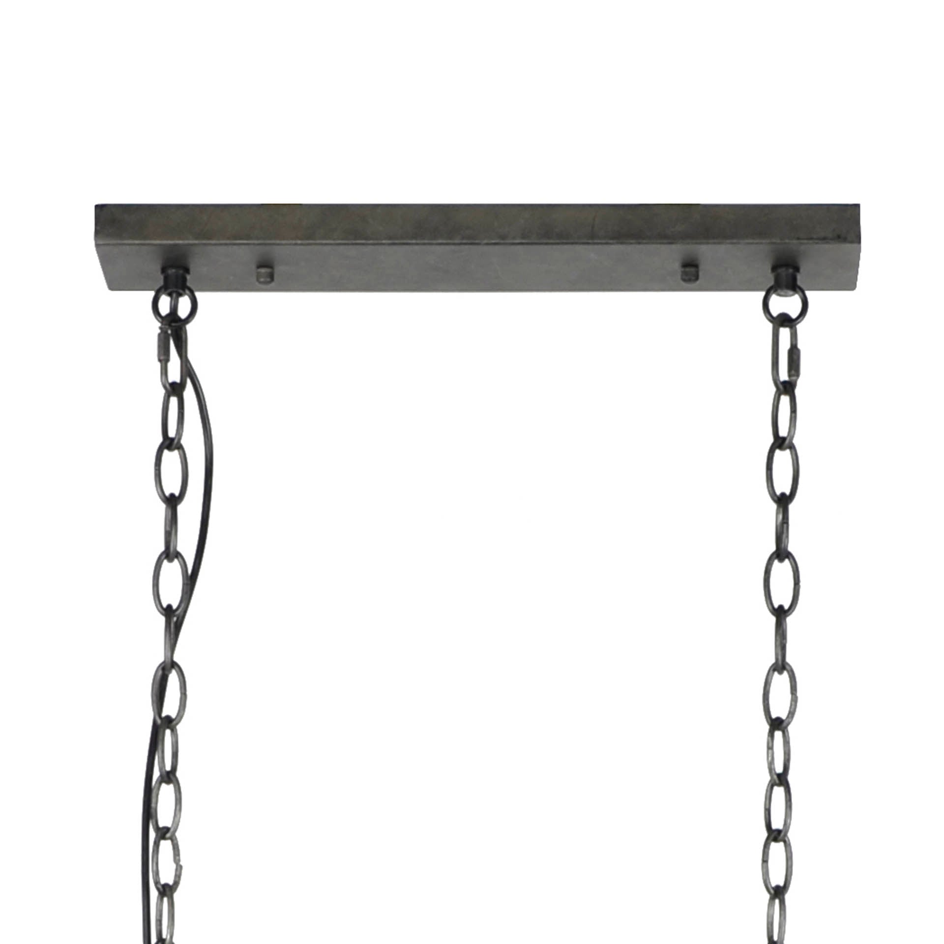 Hängeleuchte Venezia Ø20 cm Zylindergeflecht 120×20×150 cm. Industrielle Metall-Leuchte mit Netz-Design & Kettenaufhängung. Höhenverstellbar, LED E27 empfohlen.