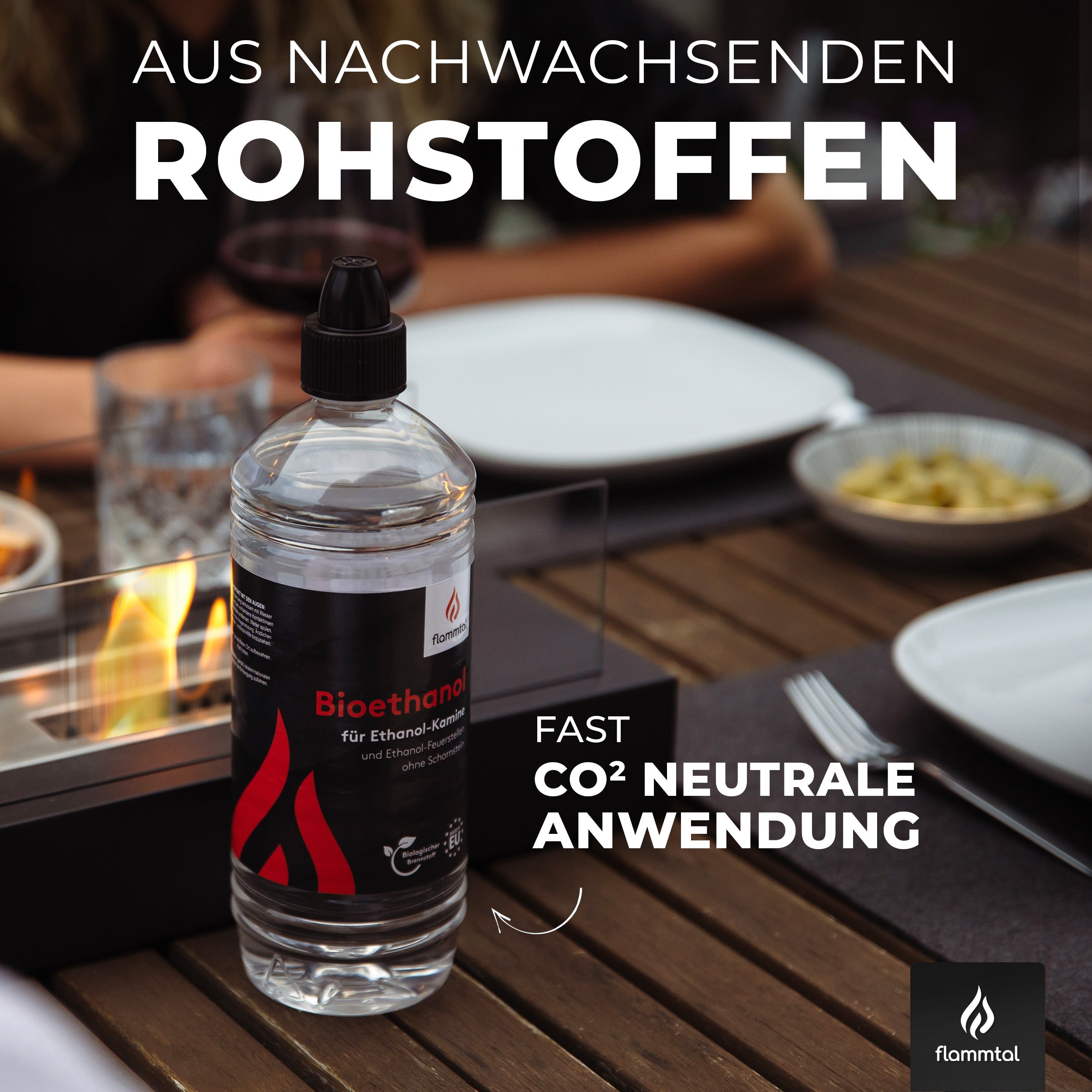 Flüssiges Bioethanol 96,6% (6 x 1 Liter)