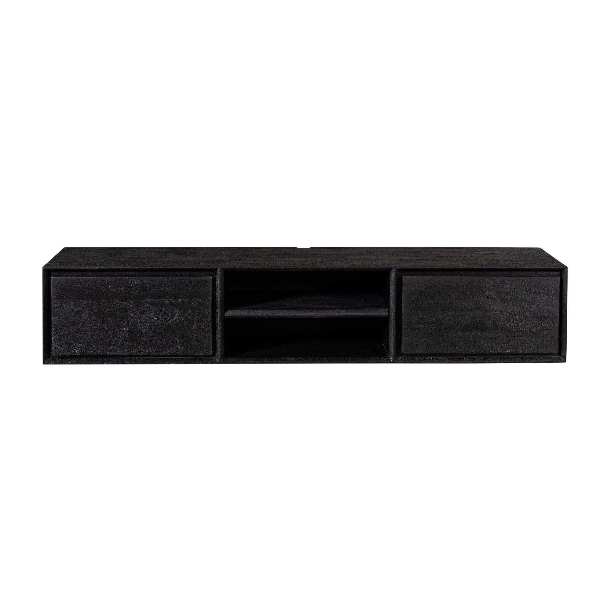 Schwebendes TV-Möbel Ambiance Schwarz | 160 cm