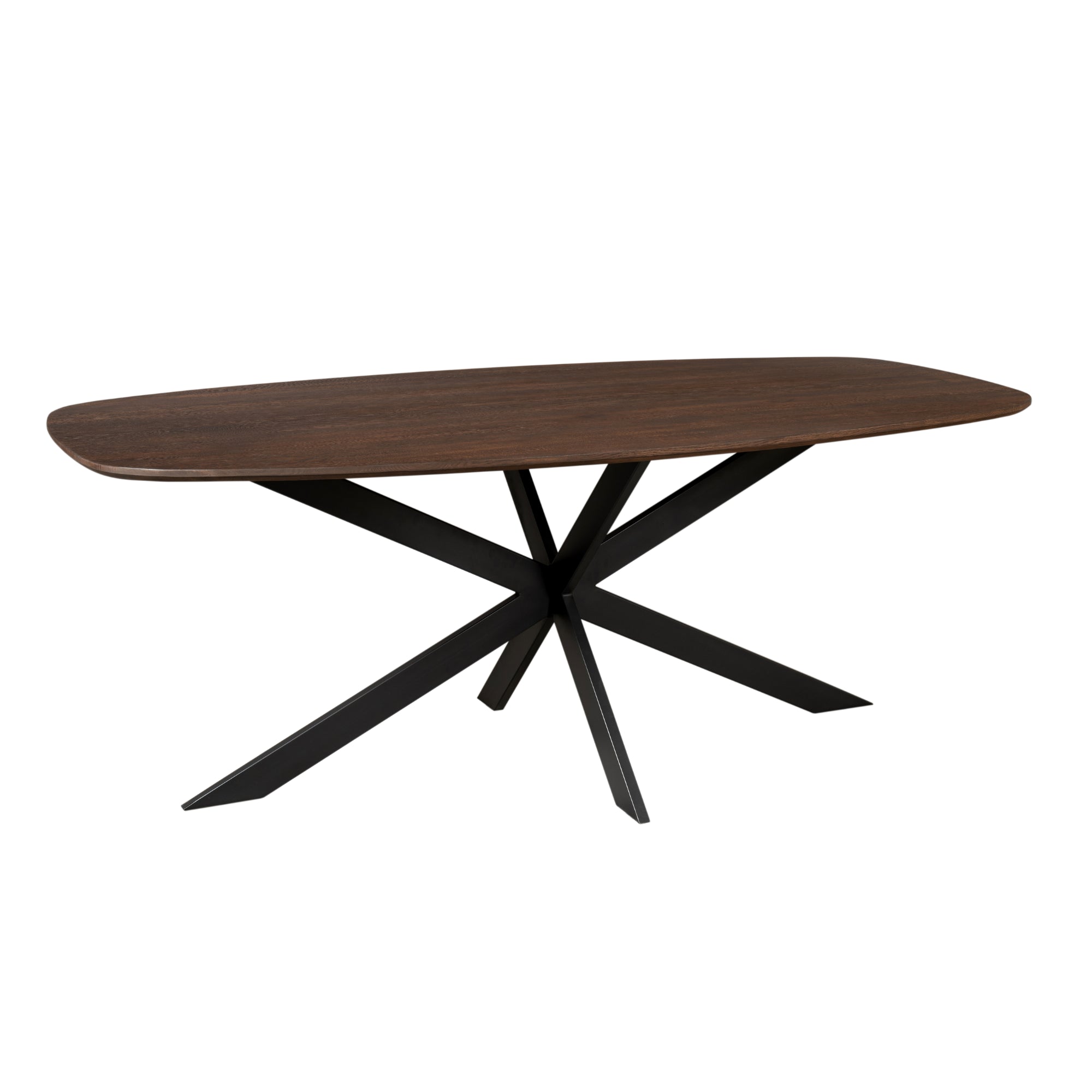 Eichen Esstisch Evoque | Dänisch Oval 180 cm | Braun