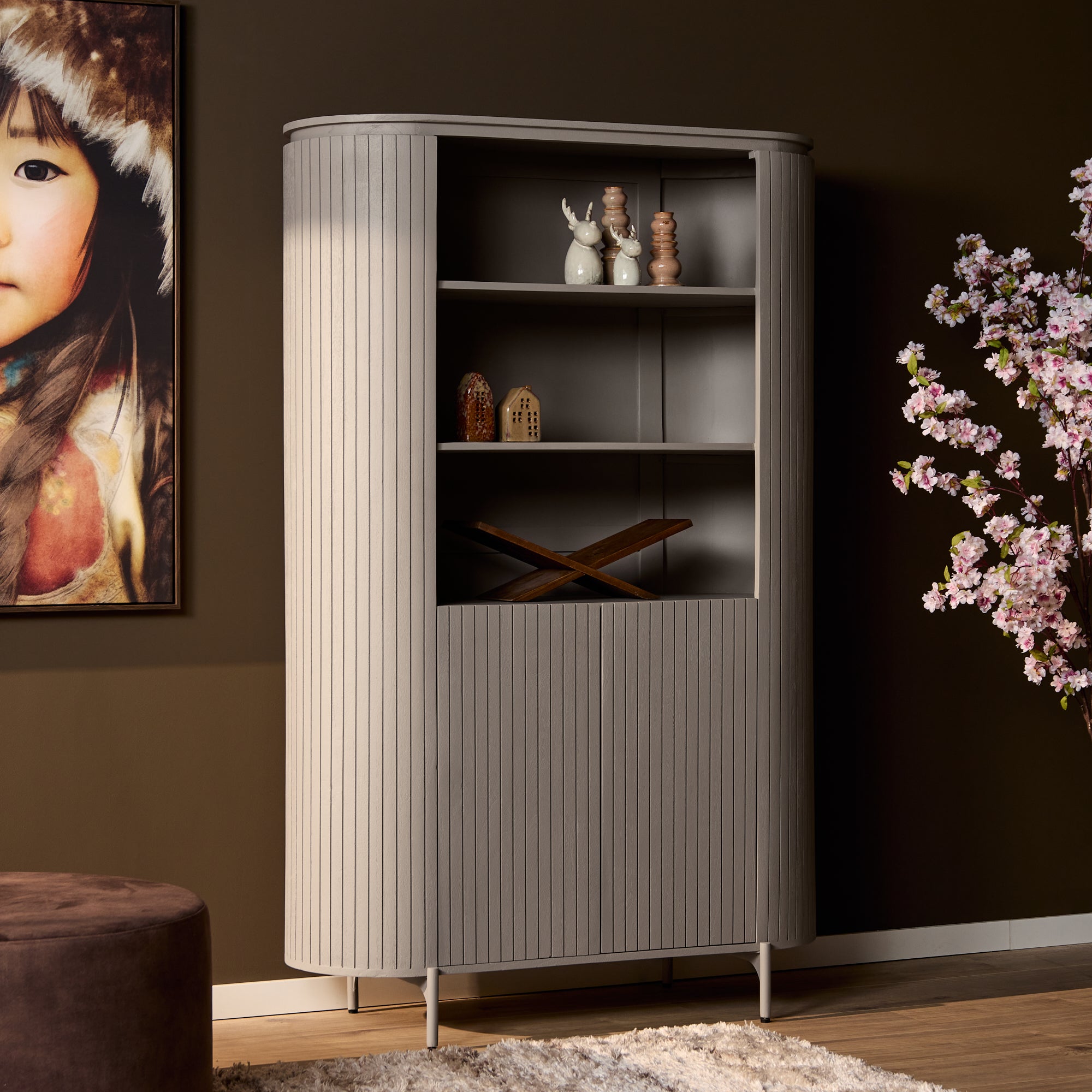 Highboard Sole | 115 cm | Taupe