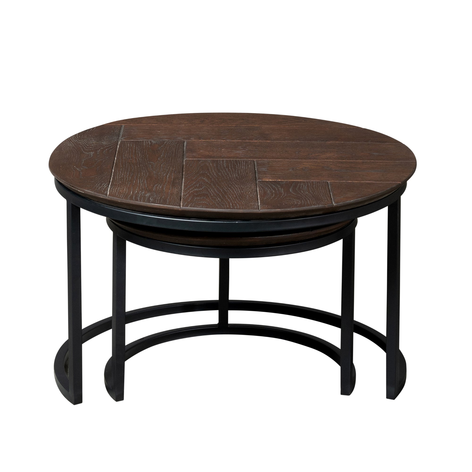 Couchtisch Otik Brown Oak | 70 cm | Set von 2